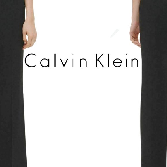 Calvin Klein Women office Pants Black Size 10Wide - Picture 2 of 4